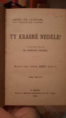 kniha Ty krásné neděle!, Edvard Grégr 1902