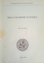 kniha Malá filosofie člověka, Univerzita Karlova 1994