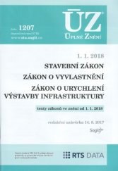 kniha Stavební zákon - ÚZ č.1207 úplné znění předúisů, Sagit 2017