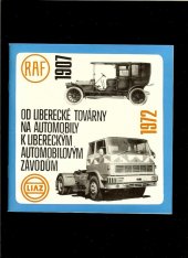 kniha Od liberecké továrny na automobily k libereckým automobilovým závodům, Tisková služba ČAZ 1972