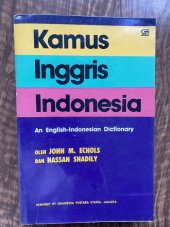 kniha English - Indonesian Dictionary, Gramedia Jakarta 1982