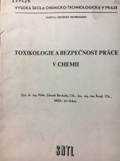 kniha Toxikologie a bezpečnost práce v chemii, SNTL 1980