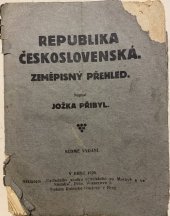 kniha Republika československá Zeměpisný přehled, Ústřední spolek učitelský na Moravě a ve Slezsku 1920