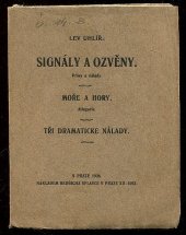 kniha Signály a ozvěny prósy a nálady, Bedřich Splavec 1926