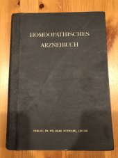 kniha Homőopathisches Arzneibuch, Dr. Willmar Schwabe 1934