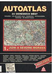 kniha Autoatlas <<24 >>okresních měst - Morava, P.F. Art - Divize GIS 1996