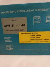 kniha Náhradní díly jednostopých motorových vozidel Ceník MVS 21 - 1. díl: Platí od 1.1.1964, nákl. vl. 1963