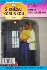 kniha Dopis pod etiketou, Ivo Železný 1998