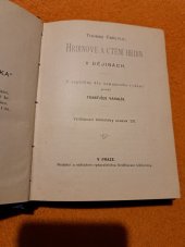 kniha Hrdinové a ctění hrdin v dějinách, Vzdělavací bibliotéka 1894