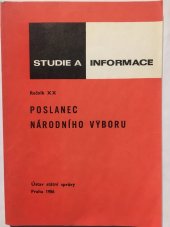 kniha Poslanec národního výboru příručka, Ústav státní správy 1986