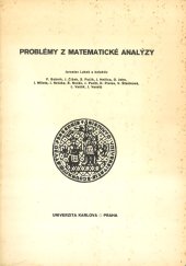 kniha Problémy z matematické analýzy, Univerzita Karlova 1982