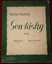 kniha Sen lásky Valčík, Edition Continental 1939