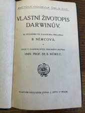 kniha Vlastní životopis Darwinův, J. Otto 1914