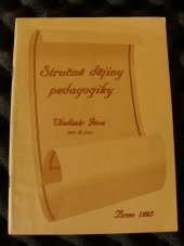 kniha Stručné dějiny pedagogiky, Paido 1995