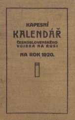 kniha Kapesní kalendář Československého vojska na Rusi na rok 1920, Informačně-osvětový odb. M. V 1919