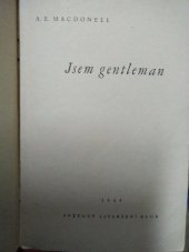 kniha Jsem gentleman, Světový literární klub 1944