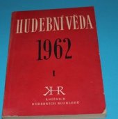 kniha Hudební věda R.] 1962. - Studie Kabinetu pro soudobou hudbu - [Sborník., Panton 1962