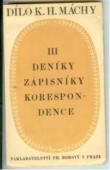 kniha Dílo Karla Hynka Máchy 3., Fr. Borový 1929