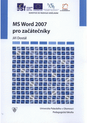 kniha MS Word 2007 pro začátečníky, Univerzita Palackého v Olomouci 2011