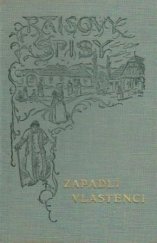 kniha Zapadlí vlastenci, Česká grafická Unie 1938