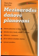 kniha Mezinárodní daňové plánování, Grada 2002