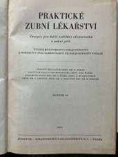 kniha Praktické zubní lékařství  Časopis pro další vzdělání zdravotníků v zubní péči, Avicenum 1970