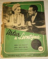 kniha Artur a Leontýna klavírní úprava B. Nikodem, Mojmír Urbánek 1940