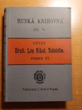 kniha Anna Karenina díl III. Rom. Svazek 6, Ruská knihovna VI., J. Otto 1905