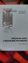 kniha Sexualita osob s mentálním postižením, Univerzita Palackého v Olomouci 2007