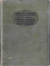 kniha Vybrané kapitoly z národního hospodářství, Státní nakladatelství 1925