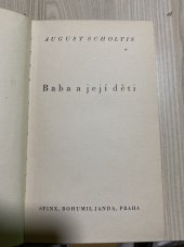 kniha Baba a její děti = [Baba und ihre Kinder : román], Sfinx, Bohumil Janda 1935