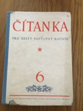 kniha Čítanka pro šestý postupný ročník, SPN 1958