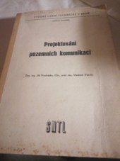 kniha Projektování pozemních komunikací, SNTL 1980