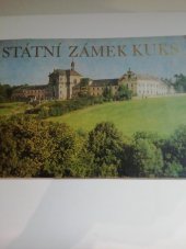 kniha Státní zámek Kuks, Krajské středisko památkové péče Pardubice 1980