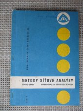 kniha Metody síťové analýzy, Dům techniky ČVTS 1980