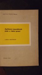 kniha Aplikace kauzálních úloh v řídící praxi, Institut řízení 1979