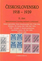 kniha Československo 1918-1939  II. část  specializovaný katalog známek a celistvostí, Merkur Revue 2016