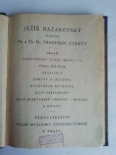 kniha Ježíš Nazaretský, Fr. Loskot 1913