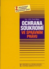 kniha Ochrana soukromí ve správním právu, Linde 2006