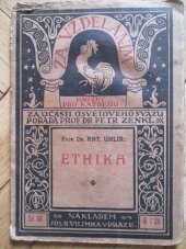 kniha Ethika. I., - Úvod do ethiky, Jos. R. Vilímek 1920