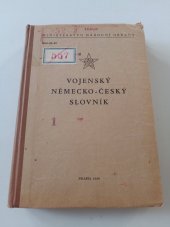 kniha Vojenský německo-český slovník, Ministerstvo národní obrany 1959