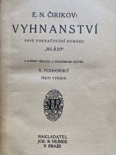 kniha Vyhnanství prvé pokračování románu Mládí, Jos. R. Vilímek 1922