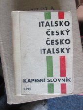kniha Italsko-český a česko-italský kapesní slovník, SPN 1960