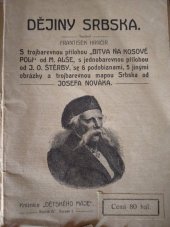 kniha Dějiny Srbska , František Hrnčíř 1909