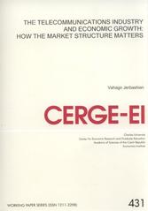 kniha The telecommunications industry and economic growth: how the market structure matters, CERGE-EI 2011