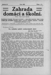 kniha Zahrada domácí a školní 1915-1919 věnované ovocnictví a zahradám všeho druhu, jakož i výchově mládeže pracemi v zahradě, Kudrna 1920