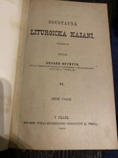 kniha Soustavná liturgická kázání. II., Nákladem Cyrillo-Methodějského knihkupectví (G. Francl) 1890