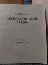 kniha Responsorialni  zalmy Antifony odpovedi lidu1992, Východoevropská misijní a informační služba 1992