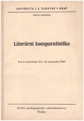 kniha Literární komparatistika, SPN 1971