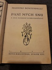 kniha Paní mých snů a jiná moderní dobrodružství, Kvasnička a Hampl 1927